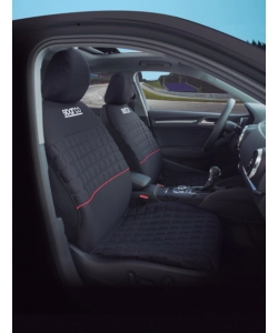 SET UNIVERSALE  SPC1042 COPRISEDILI AUTO COMPLETO NERO/ROSSO